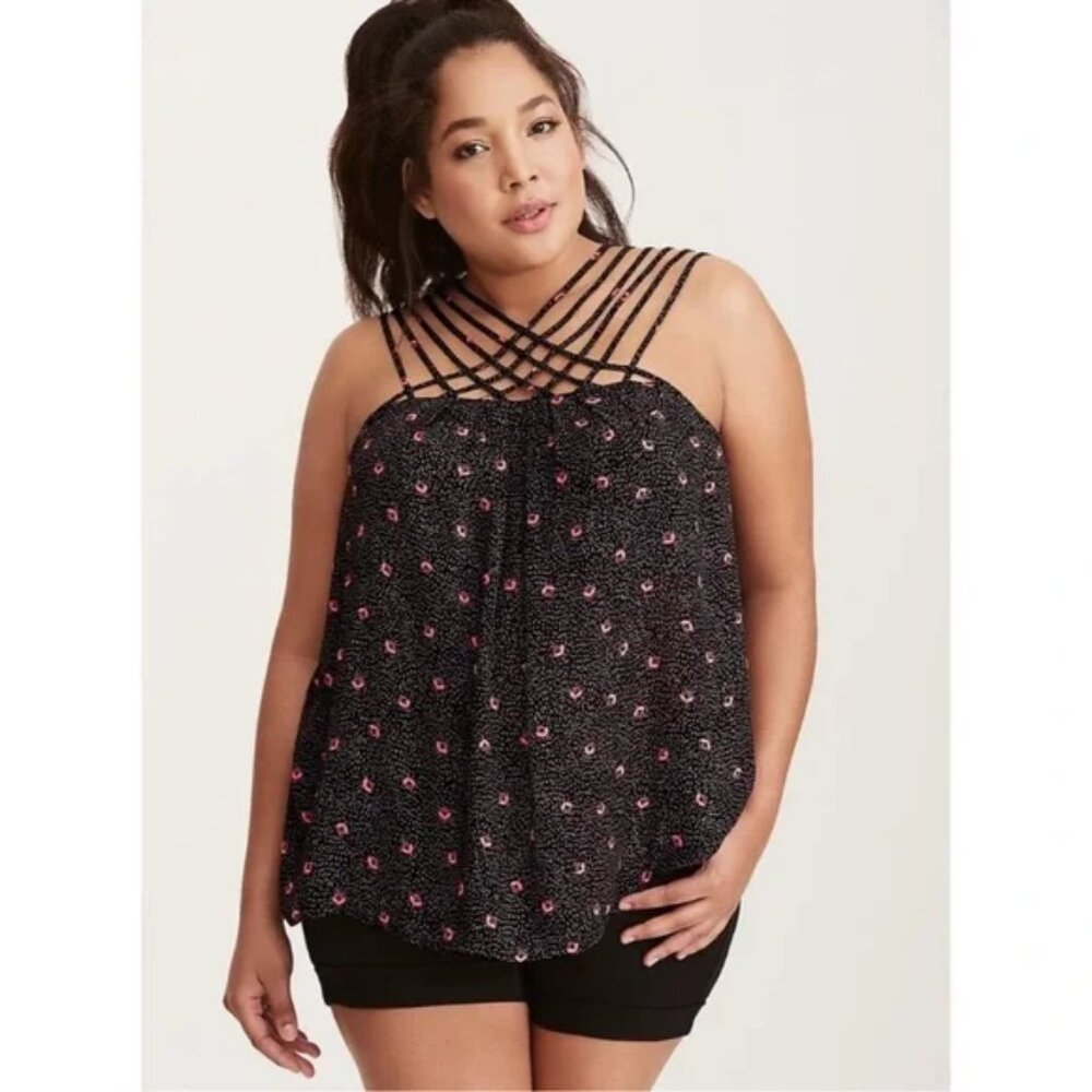 Torrid Strappy Georgette Tank